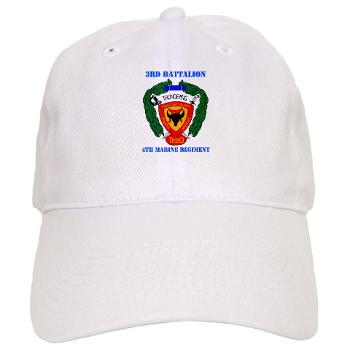 3B4M - A01 - 01 - 3rd Battalion 4th Marines with Text - Cap